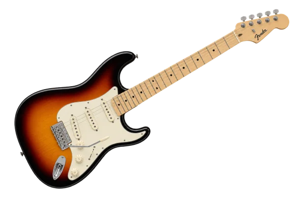 Illustration of a sunburst electric guitar